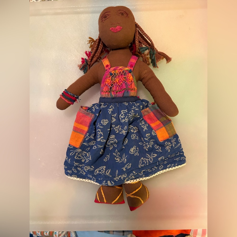 Handmade vintage doll Putumayo